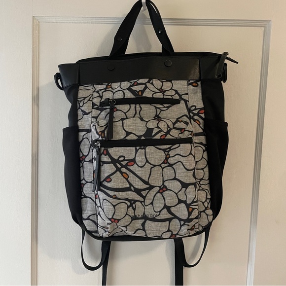 Sherpani Black and Gray Print Laptop Backpack - Picture 2 of 7